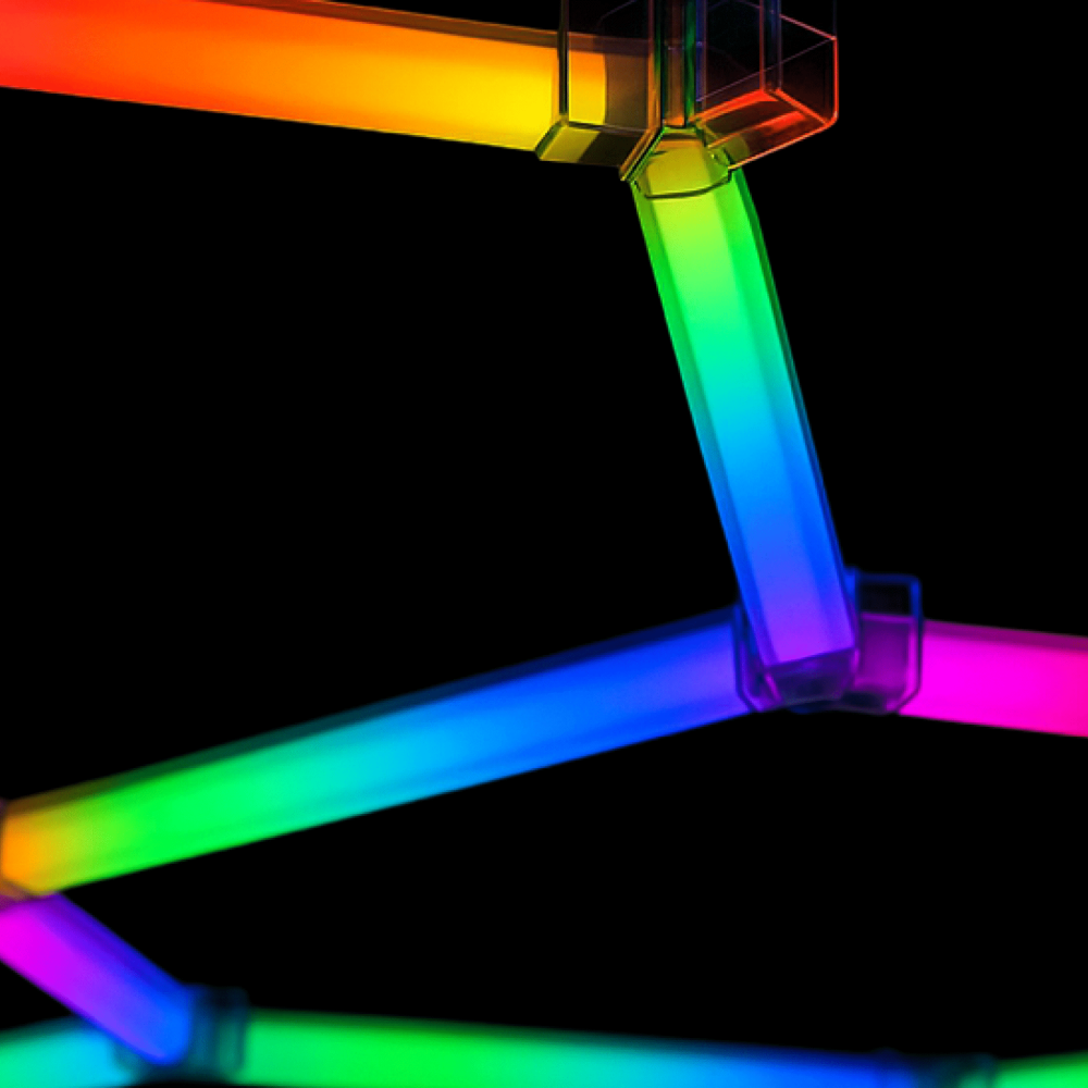 Kliktile Pro-Series Modular Hexagon RGB LED Lighting System - Dynamic Full-Color Array