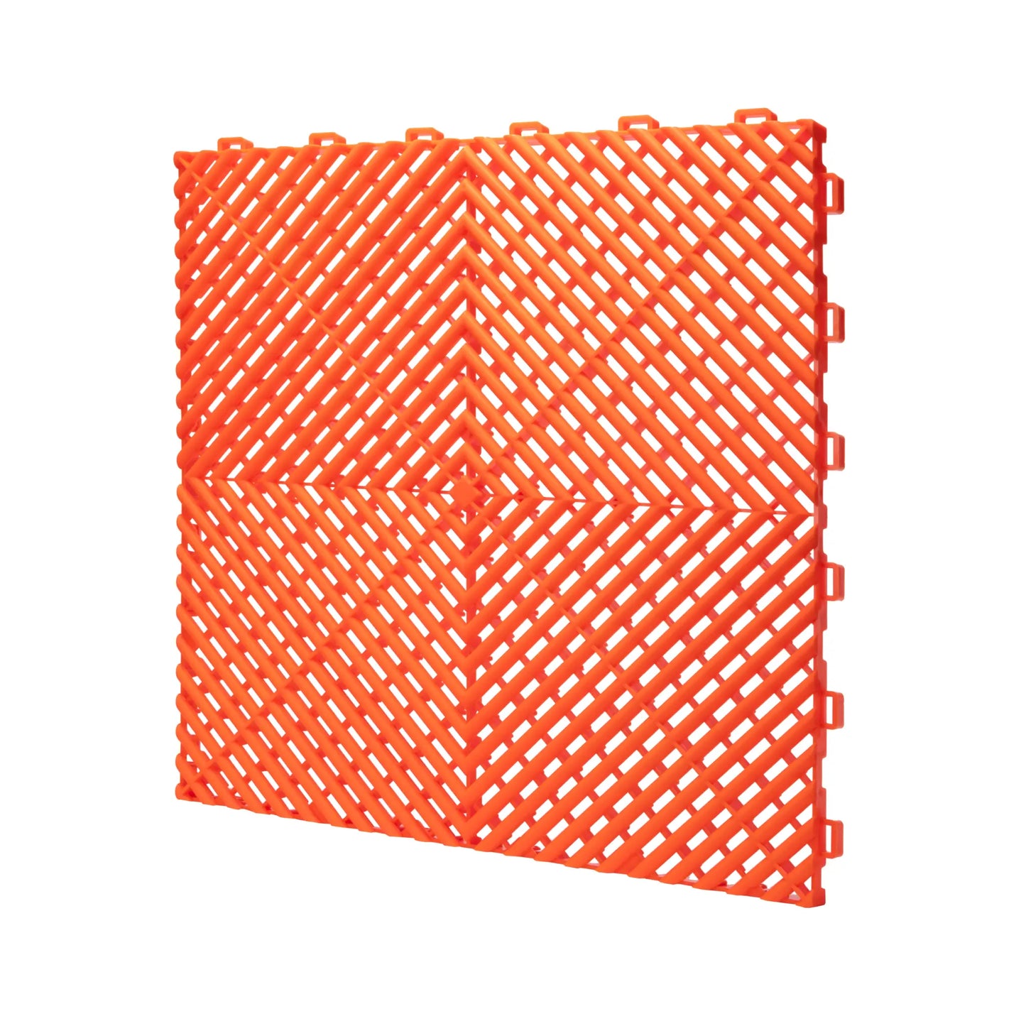 Kliktile Pro-Series Interlocking Garage Floor Tile - Radiant Orange