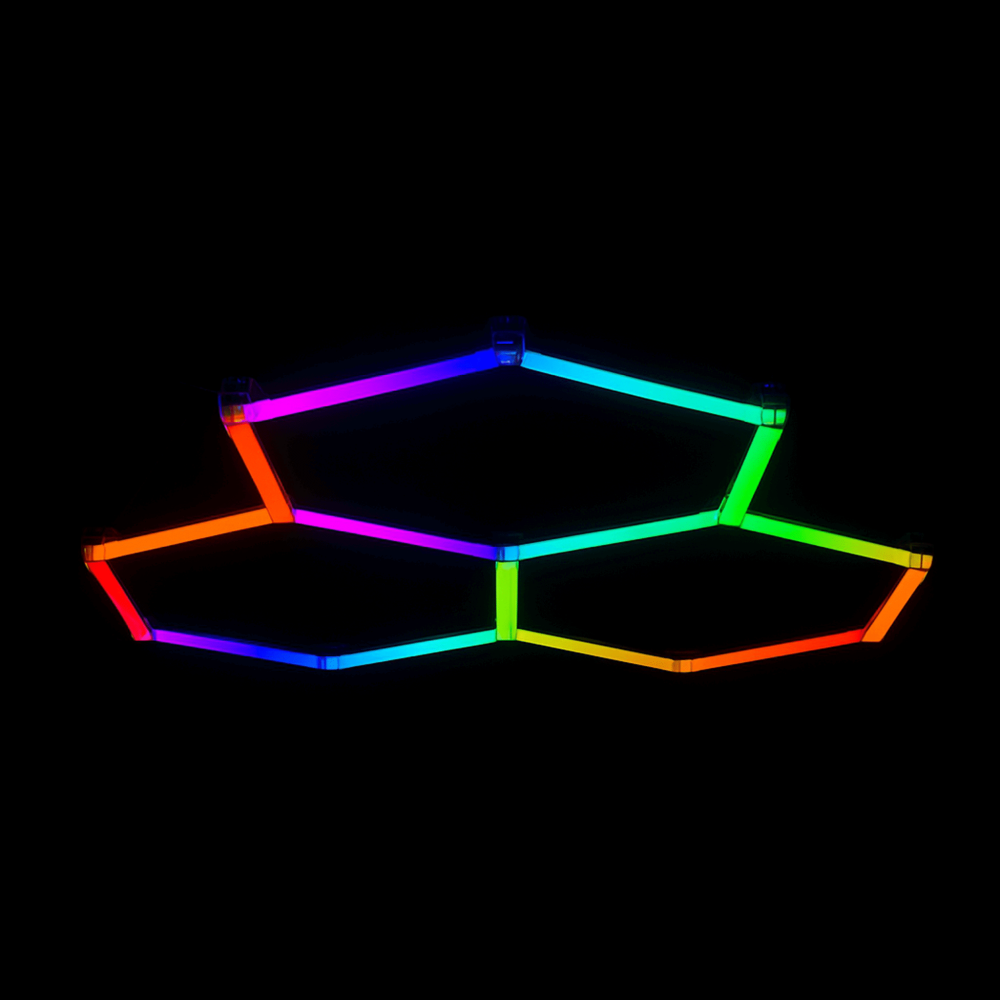 Kliktile Pro-Series Modular Hexagon RGB LED Lighting System - Dynamic Full-Color Array