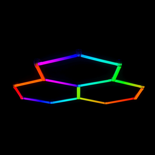 Kliktile Pro-Series Modular Hexagon RGB LED Lighting System - Dynamic Full-Color Array