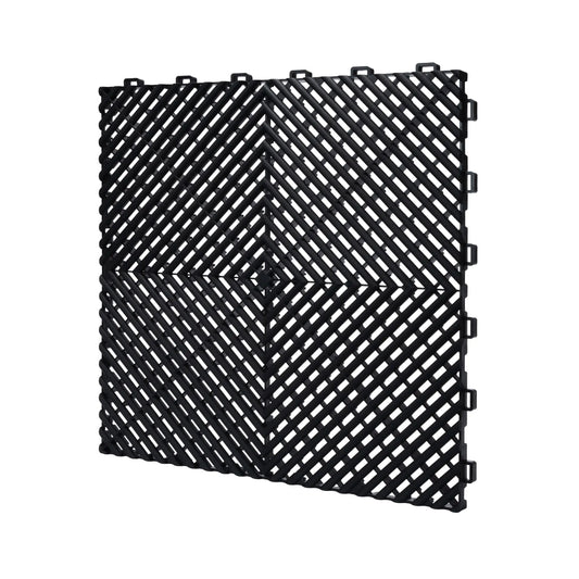 Kliktile Pro-Series Interlocking Garage Floor Tile - Sleek Black